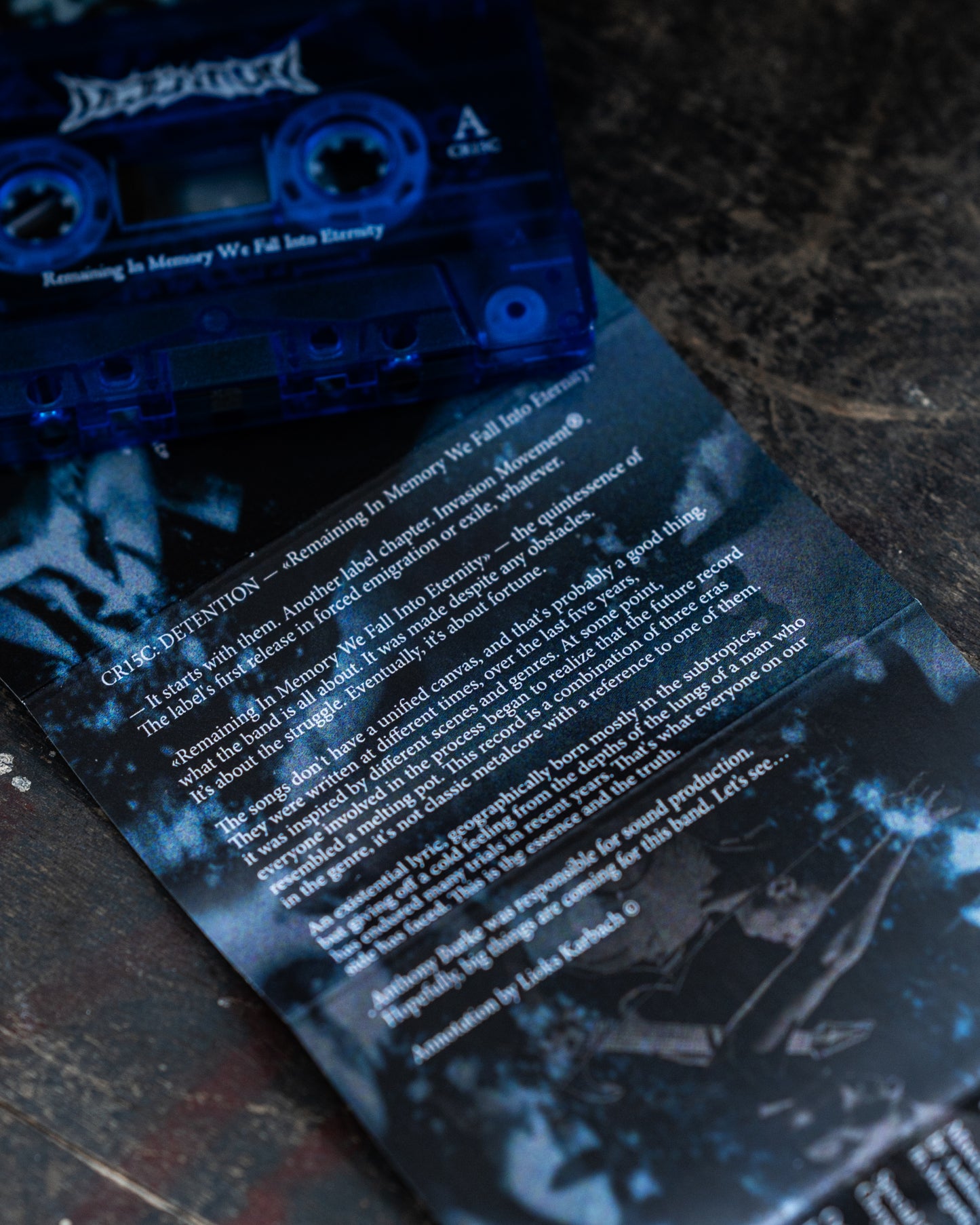 DETENTION "Remaining In Memory We Fall Into Eternity" TAPE